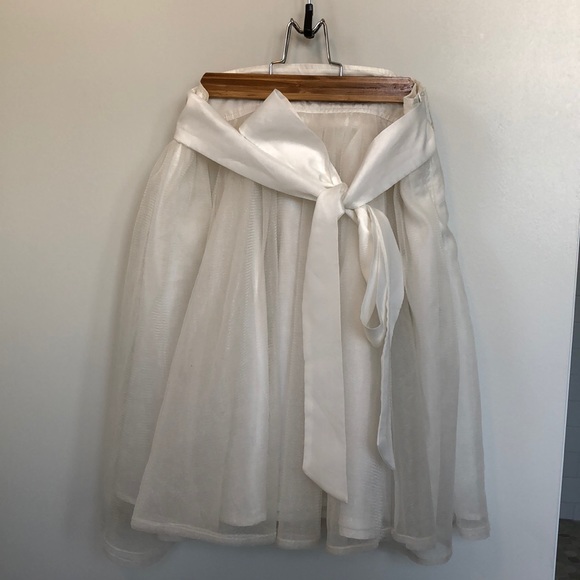 EShakti white tulle skirt - Picture 2 of 2